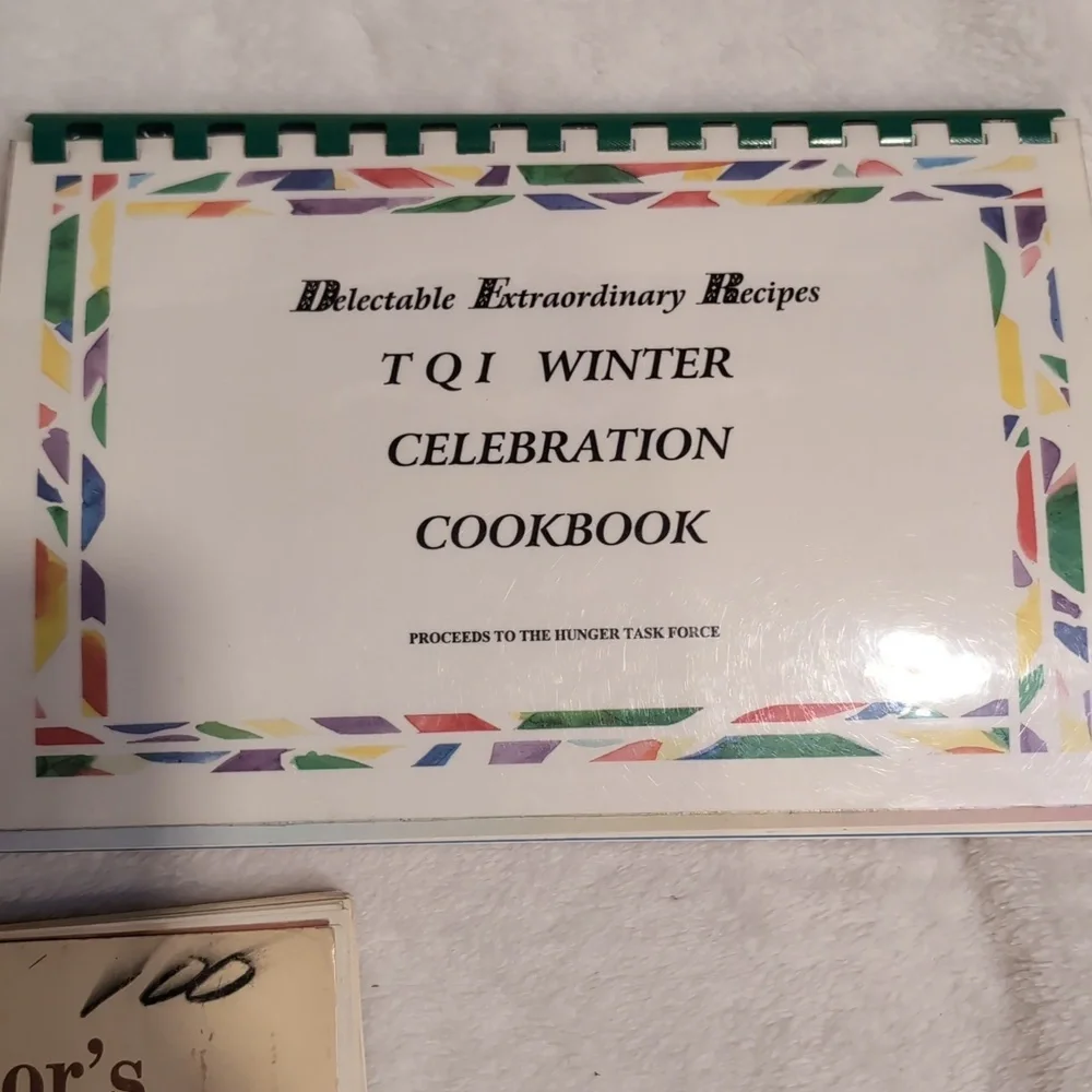 Assorted Spiral-Bound Cookbooks 1980-1990 retro used condition